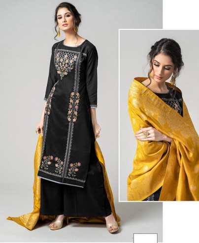 Latest Designer Pure Chanderi Salwar Suit