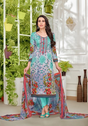 Printed Designer Pure Jam Satin Salwar Suit
