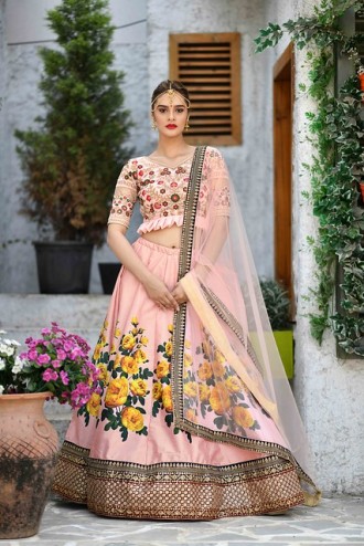 Bridal Wear Designer Silk Lehenga Choli 
