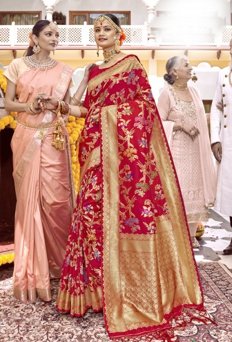  Designer Wedding Wear 100% Kanchipuram Silk Saree