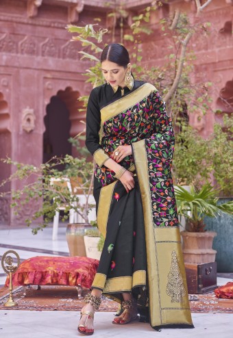 Designer Party Wear Weaving Silk Saree