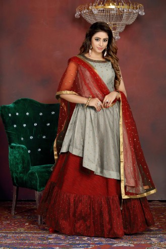 Heavy Designer Traditional Wear Readymade Suit