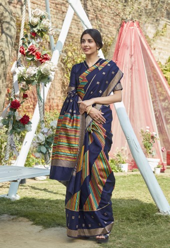 Designer Classic Wear Weaving Zari Silk Saree