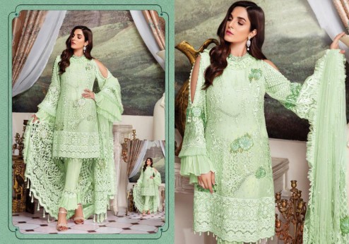 Heavy Embroidred Designer Foux Georgette Pakistani Style Suit