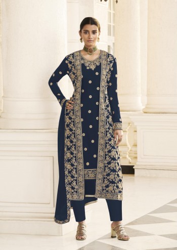 Embroidred Designer Real Georgette Salwar Suit