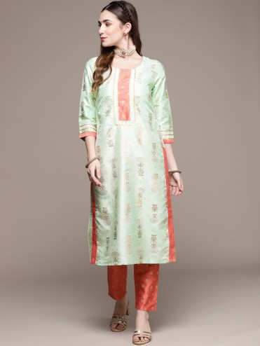 Designer Party Wear Fancy Readymade Kurta With Pant