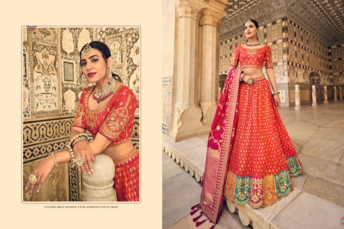 Latest Heavy Designer Banarasi Silk Lehenga Choli