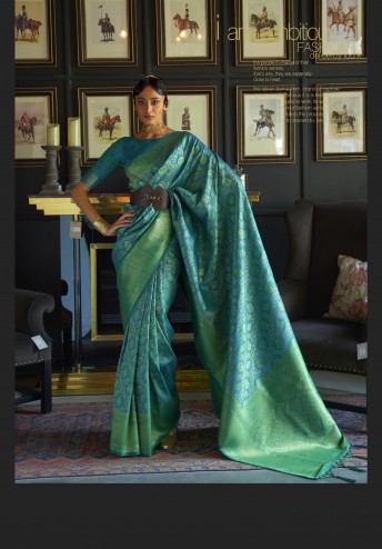 Latest Designer Party Wear Weaving Silk Saree