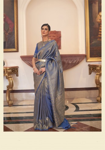 Latest Designer Party Wear Handloom Weaving Saree