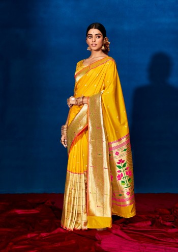 Latest Designer Party Wear Pure Paithani Silk  Saree