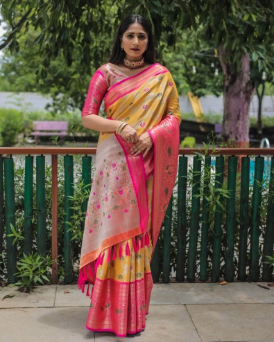 Latest Designer Party Wear Kanjivaram Silk Saree