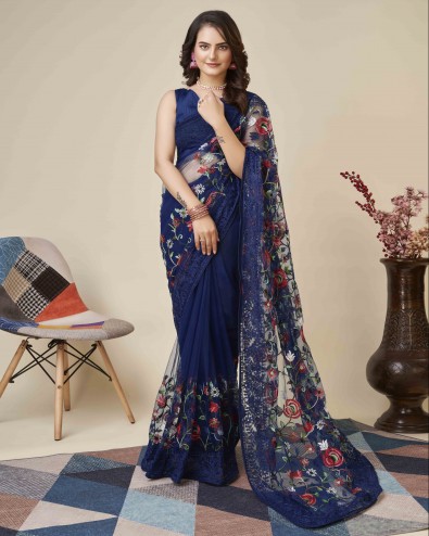 Traditional Function Wear Soft Net Saree