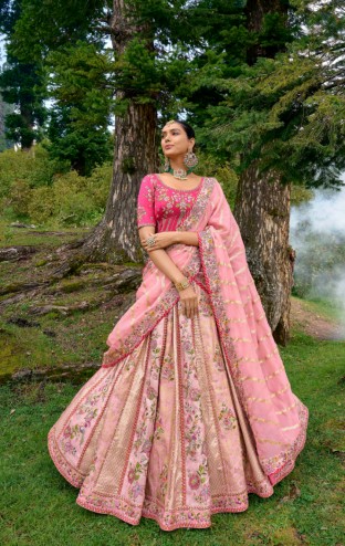 Designer Bridal Silk Heavy Lehenga Choli Collection