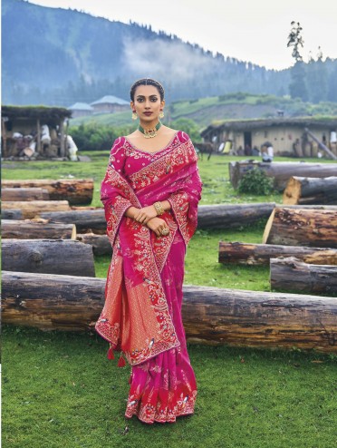 Traditional Function Wear Heavy Banarasi Silk Saree Collection