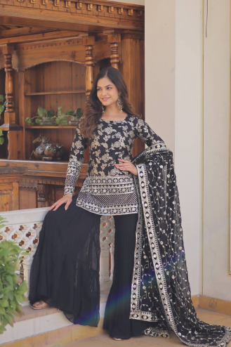 Traditional Function Wear Readymade Gharara Suit Collection