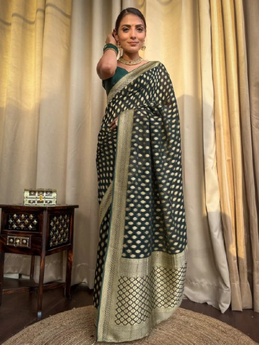 Traditional Function Wear Banarasi Soft Silk Saree