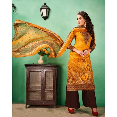 Straight style Printed Cotton Salwar Suit