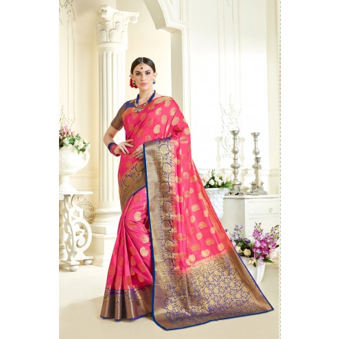 Beautiful Indian Tussar Silk Saree