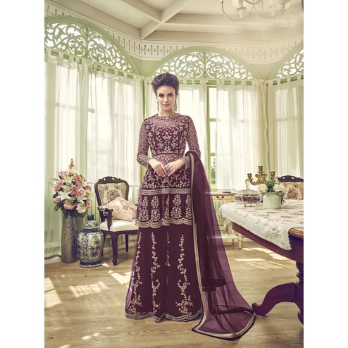 Designer Heavy Embroidred Gown Suit