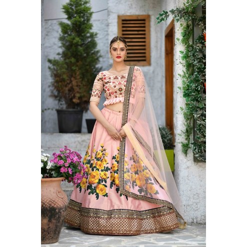 Bridal Wear Designer Silk Lehenga Choli 