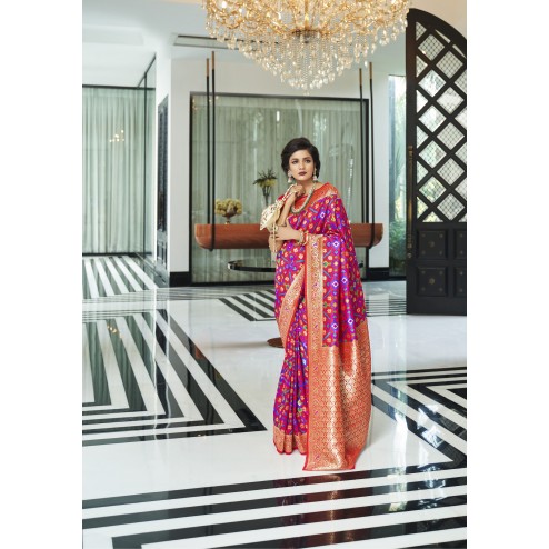 Heavy Designer Traditional Pure Soft Patola Silk Saree