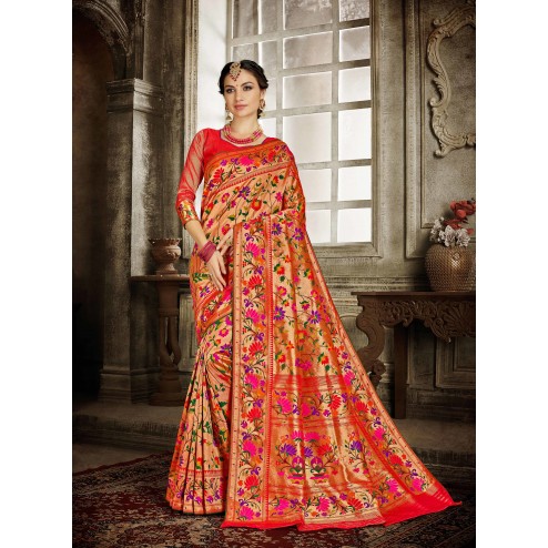 Designer Traditional Wear Banarasi Silk Saree