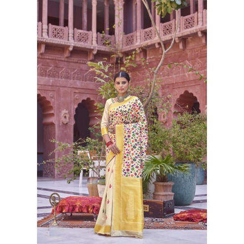 Designer Party Wear Weaving Silk Saree