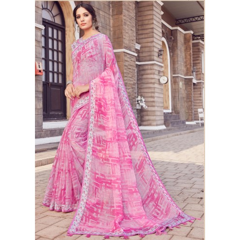 Designer Printed Casual Wear Noor Silk Cotton Saree