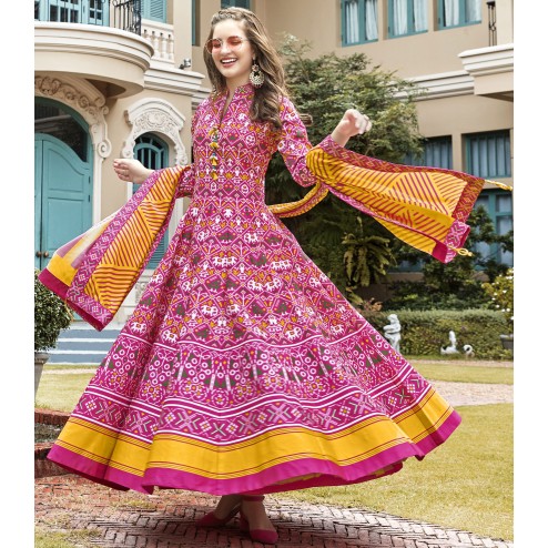 Designer  Pink Heavy Pure Killer Silk Salwar Suit