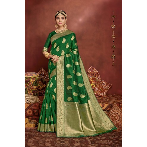 Designer Classic Wear Jacquard Silk Saree