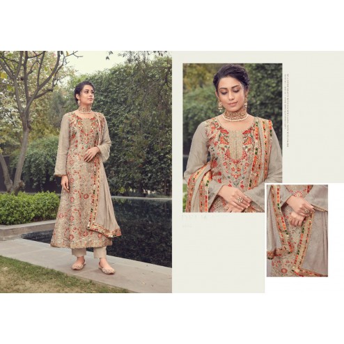 Designer Party Wear Pure Silk Jacquard Salwar Suit