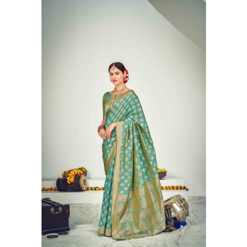 Designer Party Wear Banarasi Silk Saree
