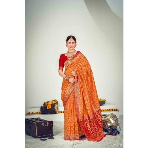 Designer Party Wear Banarasi Silk Saree