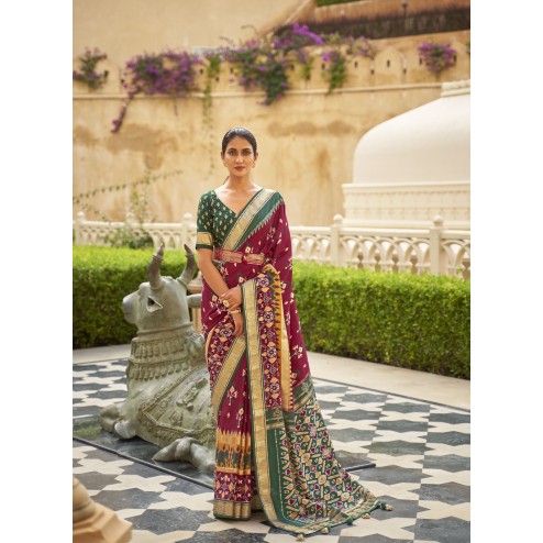 Designer Classic Wear Cotton Silk Saree