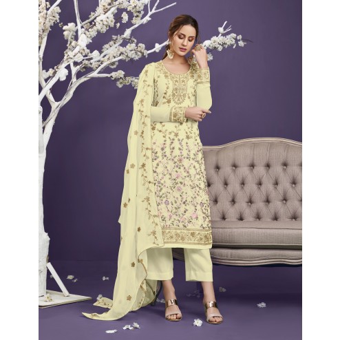 Heavy Embroidered Designer Alizeh Georgette Salwar Suit