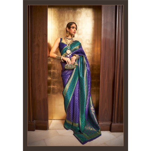 Designer Party Wear Handloom Weaving Saree
