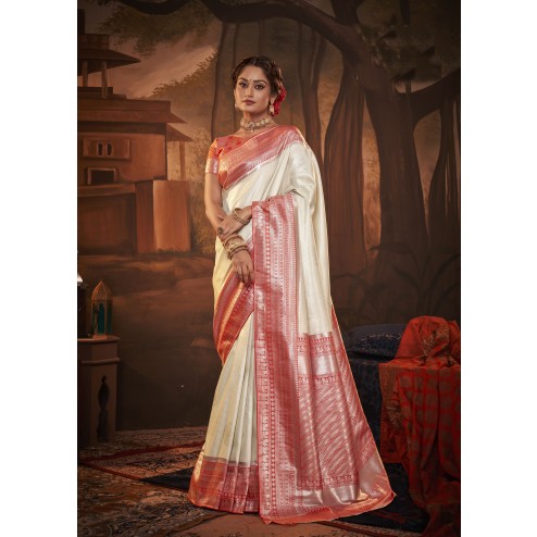 Latest Designer Party Wear Pure Kanchipuram Silk Saree