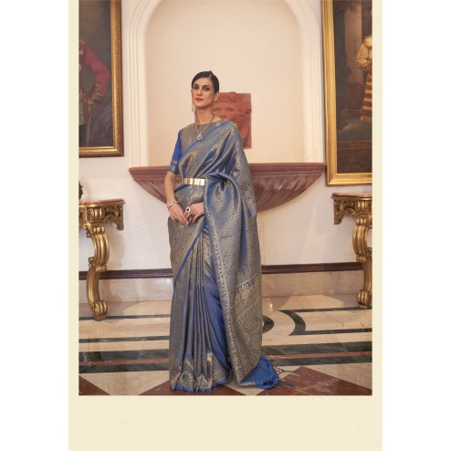 Latest Designer Party Wear Handloom Weaving Saree