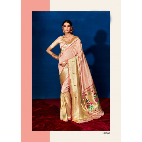 Latest Designer Party Wear Pure Paithani Silk  Saree