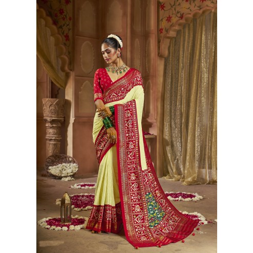 Traditional Function Wear Tusser Silk Saree