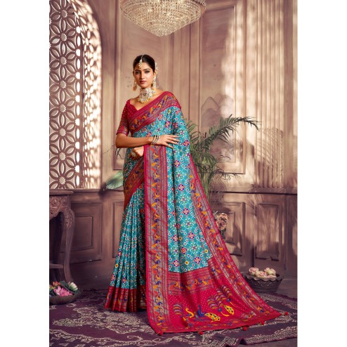 Traditional Function Wear Tusser Dola Silk Saree Collection