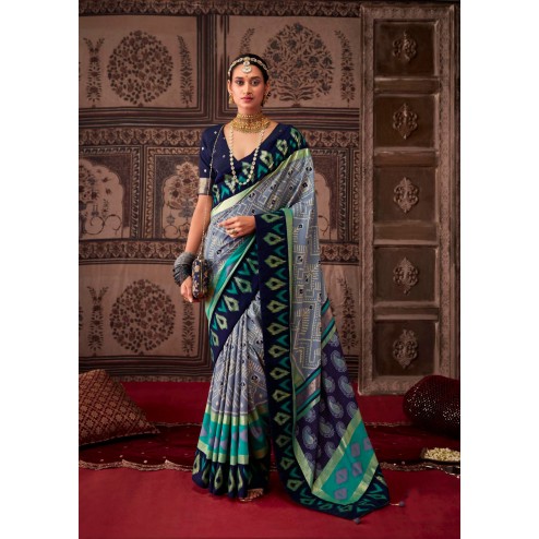 Traditional Function Wear Velvet Tusser Silk Saree Collection