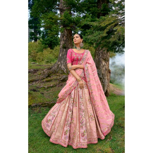 Designer Bridal Silk Heavy Lehenga Choli Collection