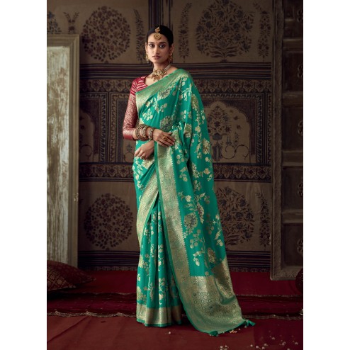  Designer Function Wear Silk Crepe Saree Collection