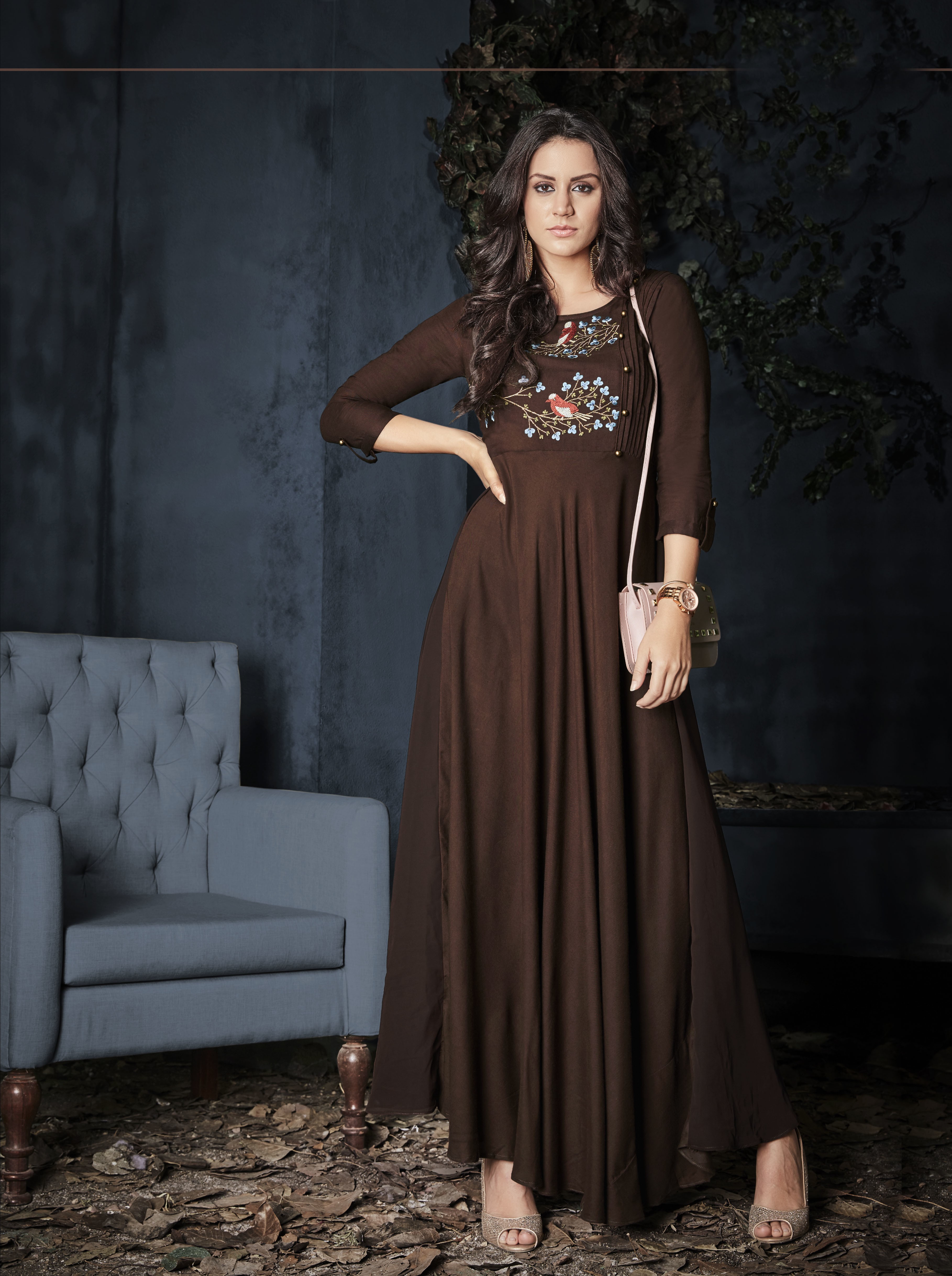 Poonam Star Designer Nayara Cut Long Kurti Collection textileexport
