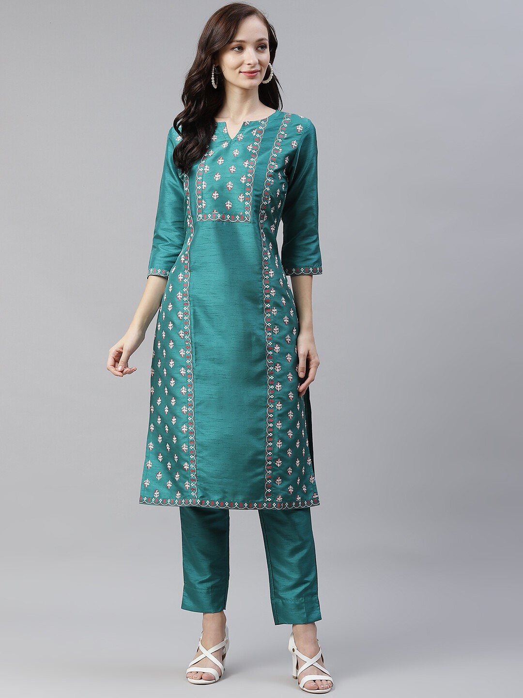 Share more than 86 white silk kurti design - POPPY