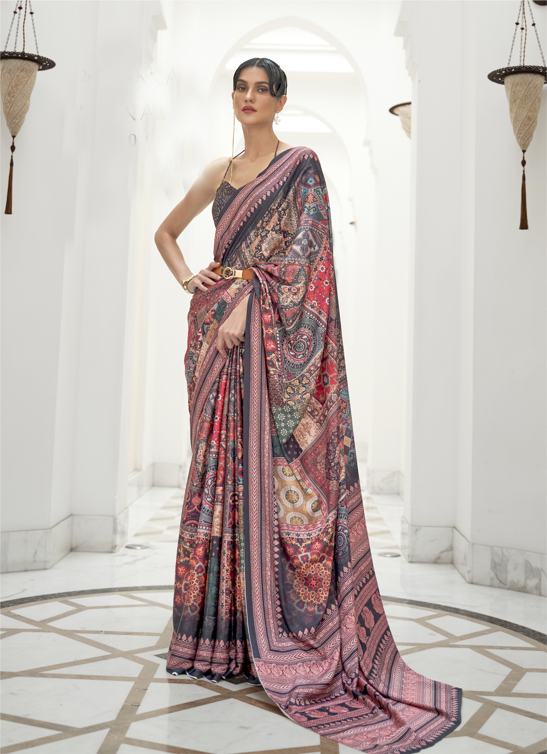 25 Trending Collection of Crepe Sarees For Stunning Look